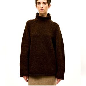 Babaa wool jumper sweater no81 in earth
